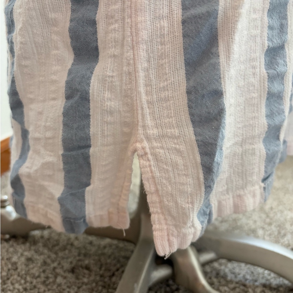 Grimani Greek Made Striped Gauzy Tunic Shirt Women’s Large - Picture 6 of 9